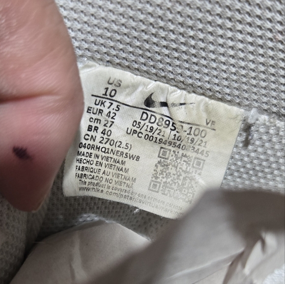 Women's Nike Air Force 1s White Sz 10 - Picture 10 of 11